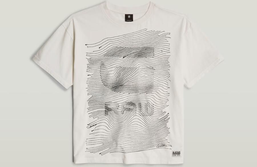 G-Star RAW Faux Embro Loose Top Wit Dames - Foto 6