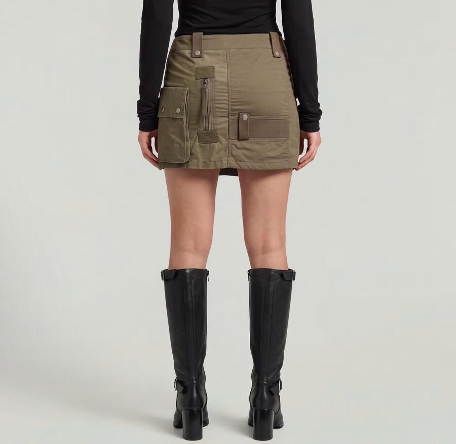 G-Star RAW Field Minirok Bruin Dames - Foto 4
