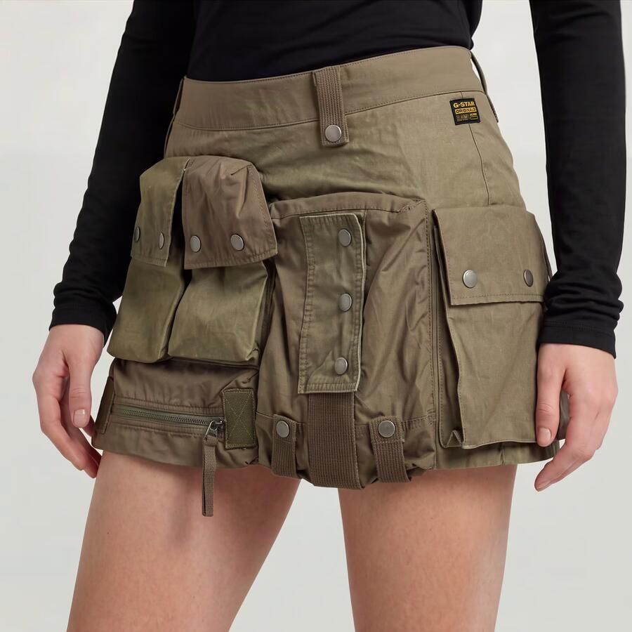 G-Star RAW Field Minirok Bruin Dames - Foto 3