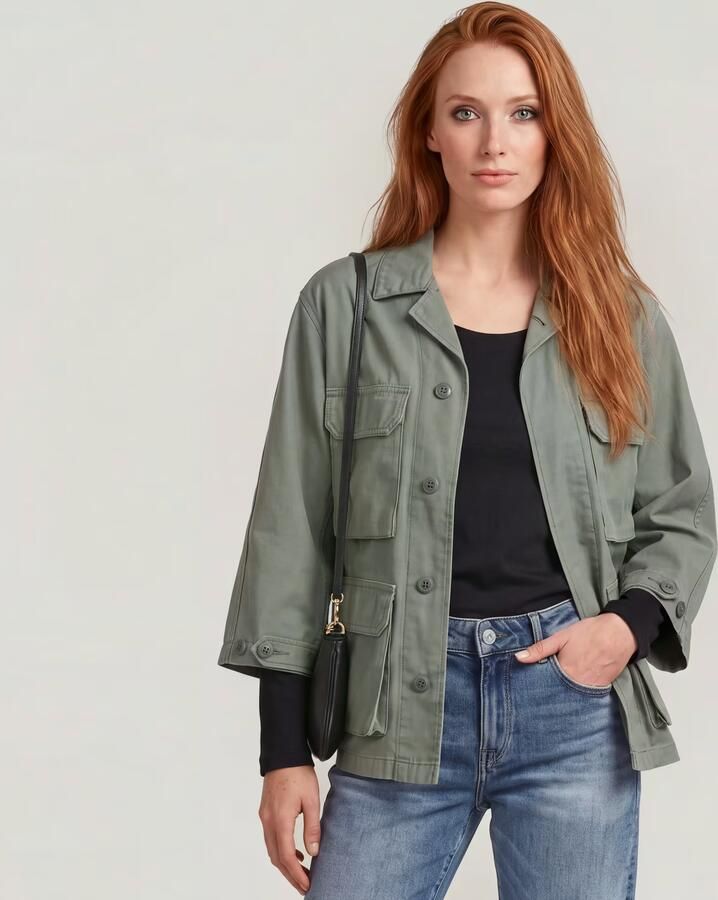 G-Star RAW Field Overshirt Groen Dames - Foto 3