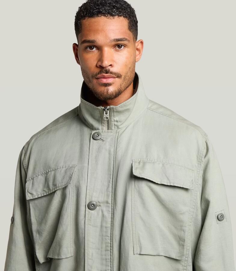 G-Star RAW Field Smock Jack Groen Heren - Foto 4