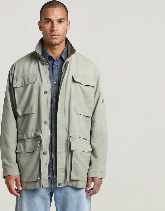 G-Star RAW Field Smock Jack Groen Heren - Foto 4