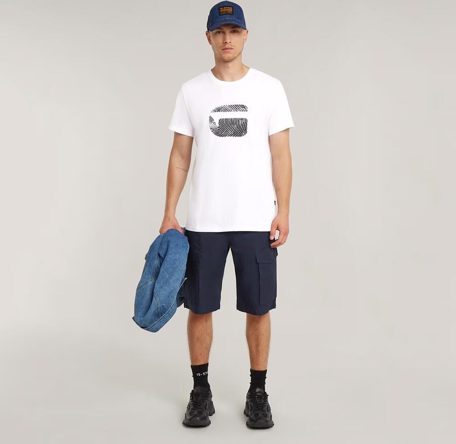G-Star Raw T-shirt Korte Mouw T-shirt Finger Print Burger - Foto 3