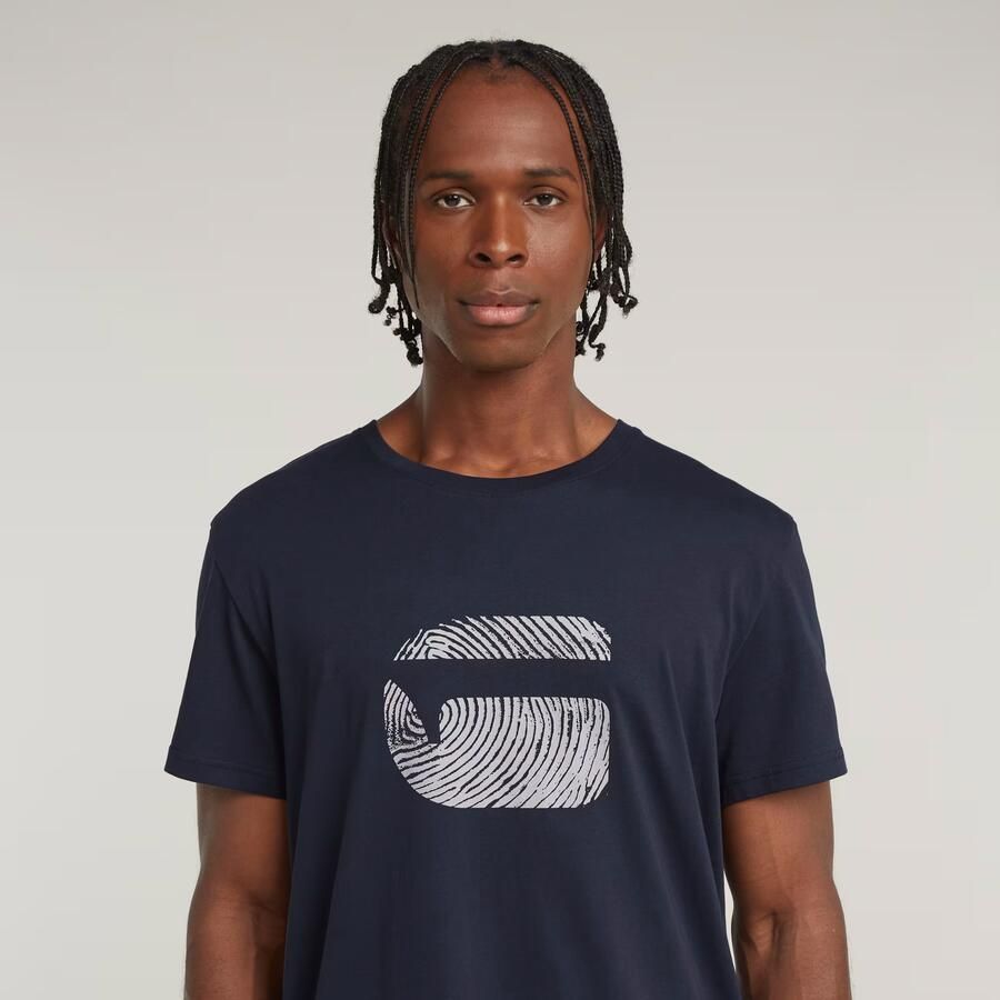 G-Star Raw T-shirt Korte Mouw T-shirt Finger Print Burger - Foto 3