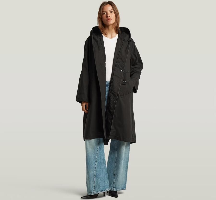 G-Star RAW Fishtail Parka Zwart Dames - Foto 5