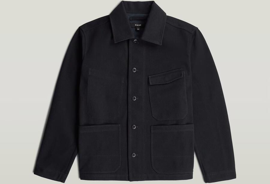 G-Star RAW Flannel Chore Jack Midden blauw Heren - Foto 4
