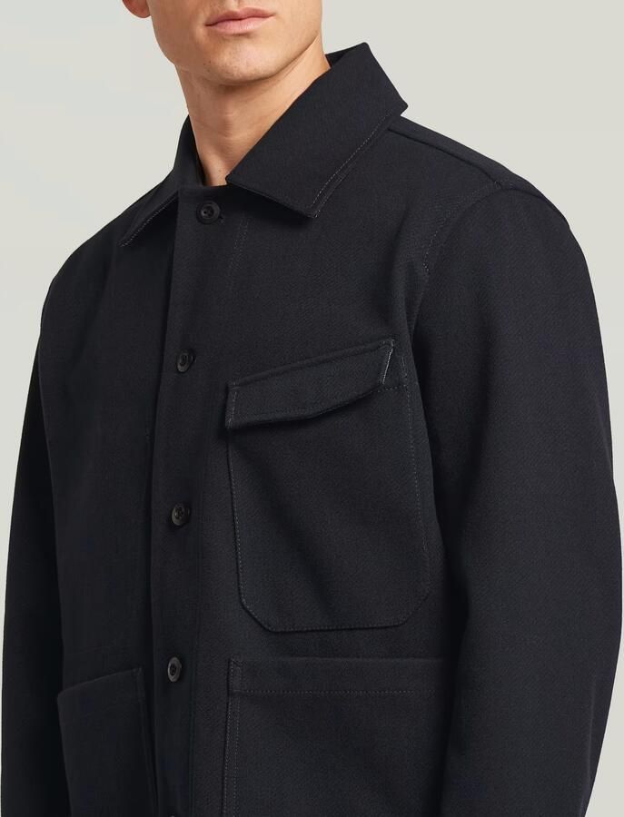 G-Star RAW Flannel Chore Jack Midden blauw Heren - Foto 3