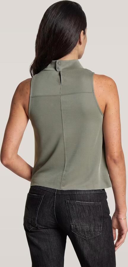 G-Star RAW Flowy Slim Mock T-Shirt Groen Dames - Foto 3