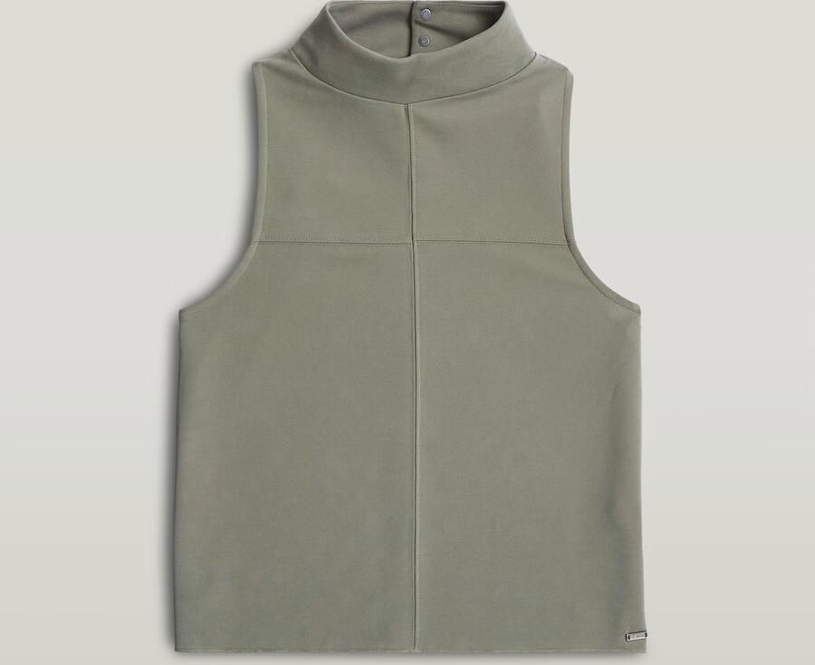G-Star RAW Flowy Slim Mock T-Shirt Groen Dames - Foto 2