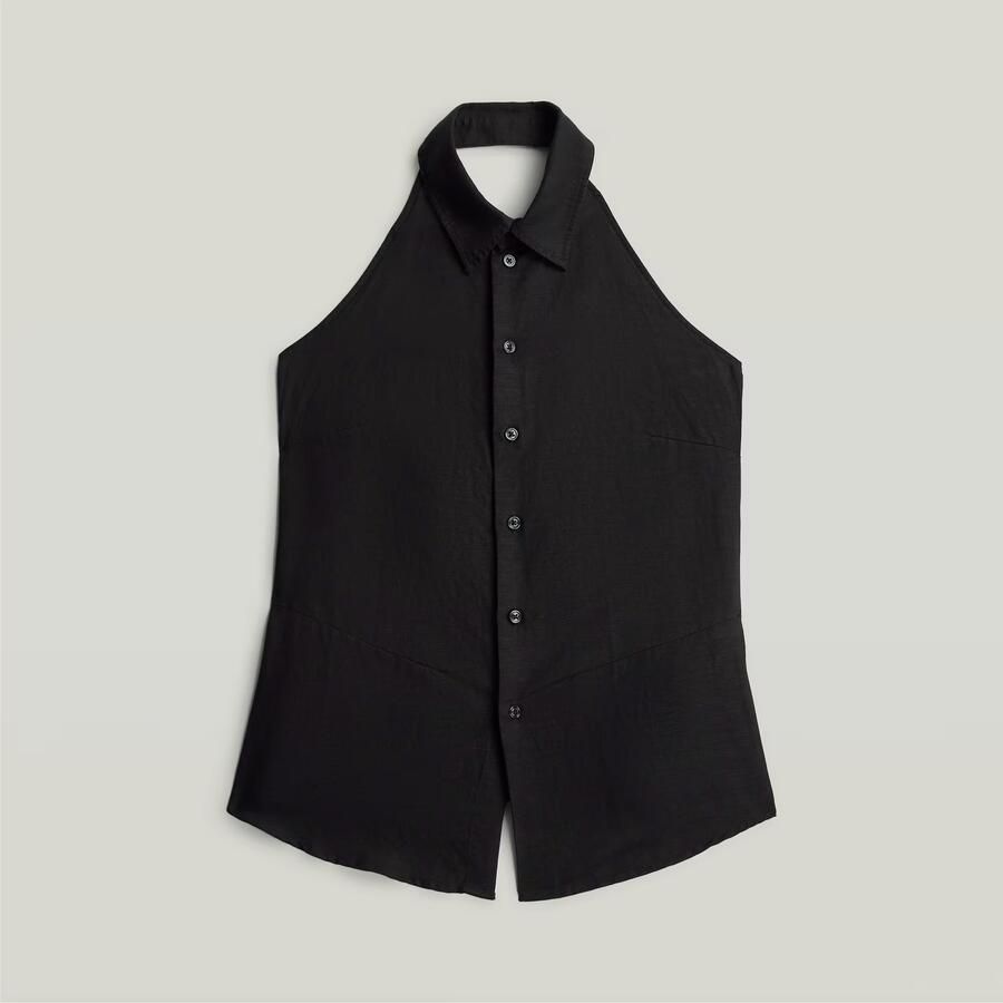G-Star RAW Fluid Haltertop Zwart Dames - Foto 2