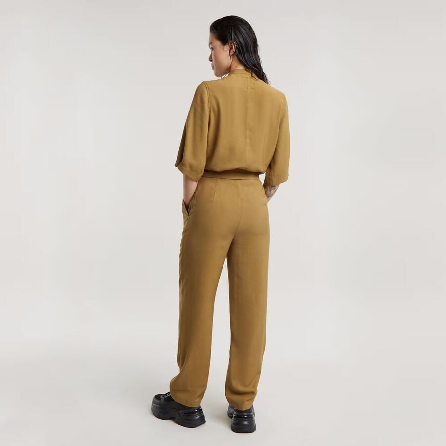 G-Star RAW Fluid Jumpsuit Beige Dames - Foto 2