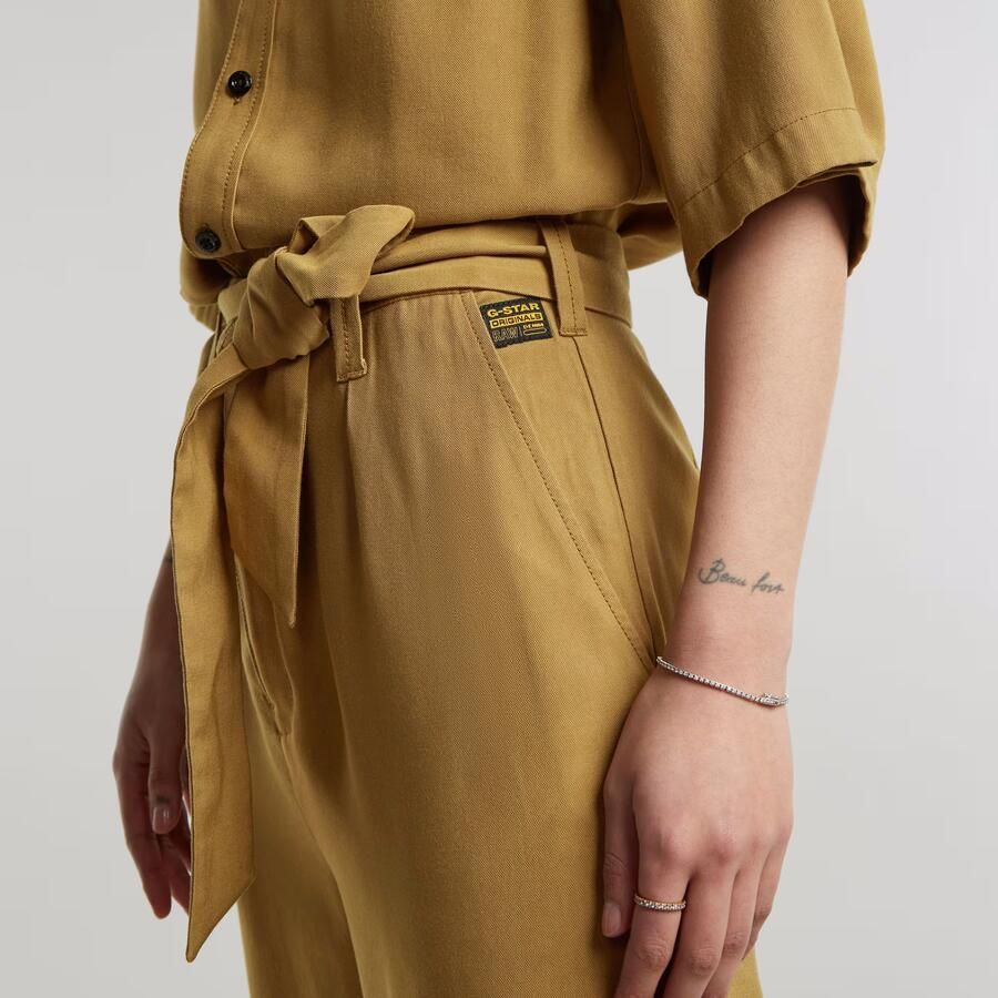 G-Star RAW Fluid Jumpsuit Beige Dames - Foto 4