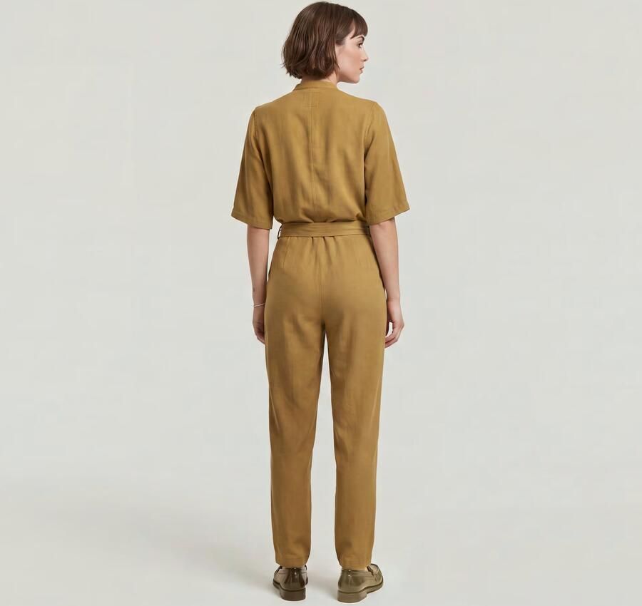 G-Star RAW Fluid Jumpsuit Beige Dames - Foto 8
