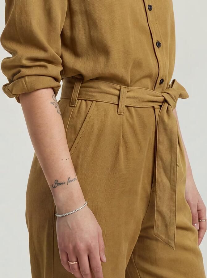 G-Star RAW Fluid Jumpsuit Beige Dames - Foto 10