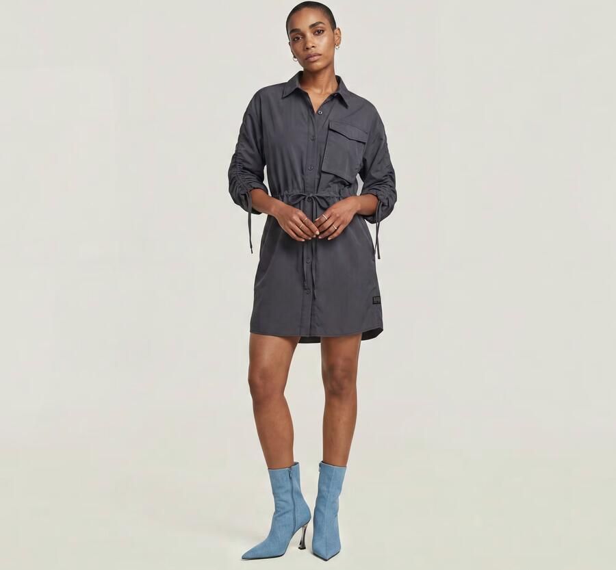 G-Star RAW Fluid Jurk Grijs Dames - Foto 3