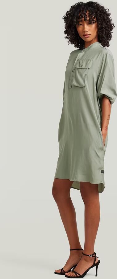 G-Star RAW Fluid Jurk Groen Dames - Foto 5