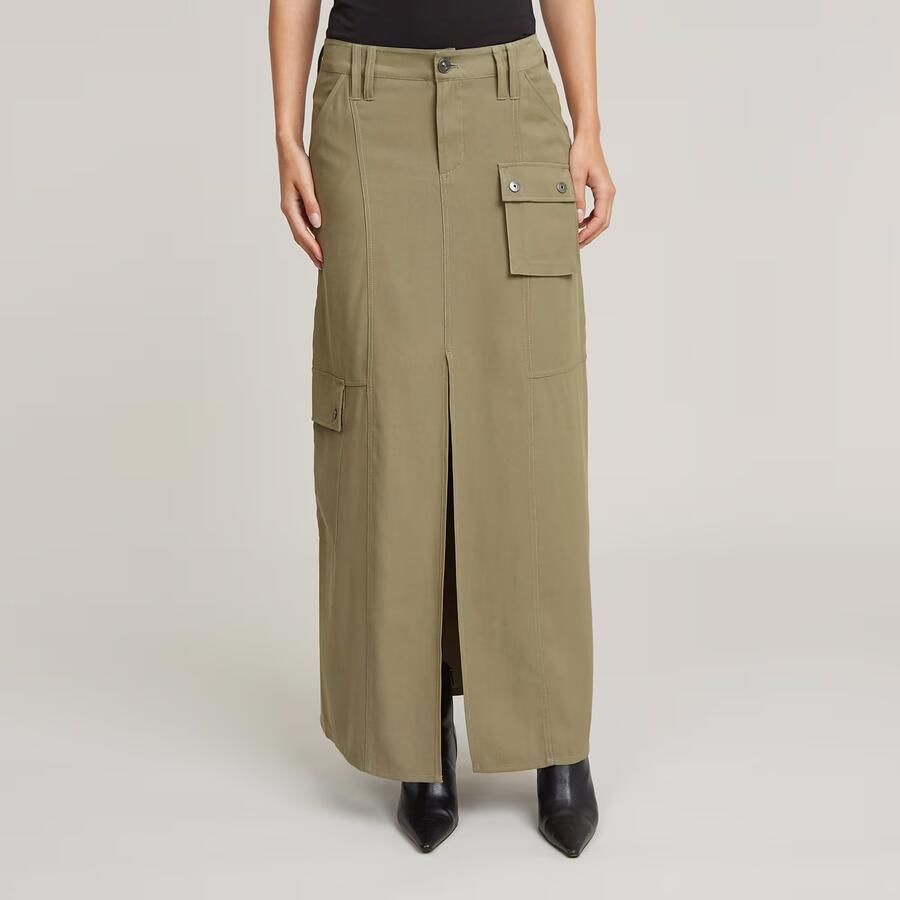 G-Star RAW Fluid Lange Rok Groen Dames - Foto 7
