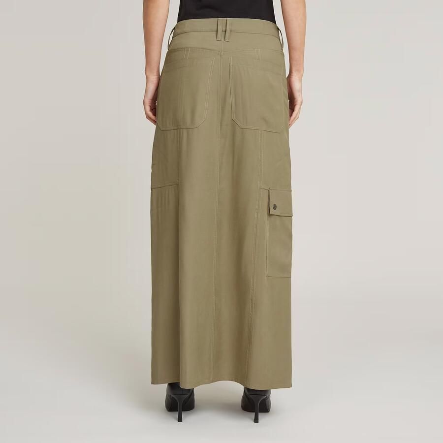 G-Star RAW Fluid Lange Rok Groen Dames