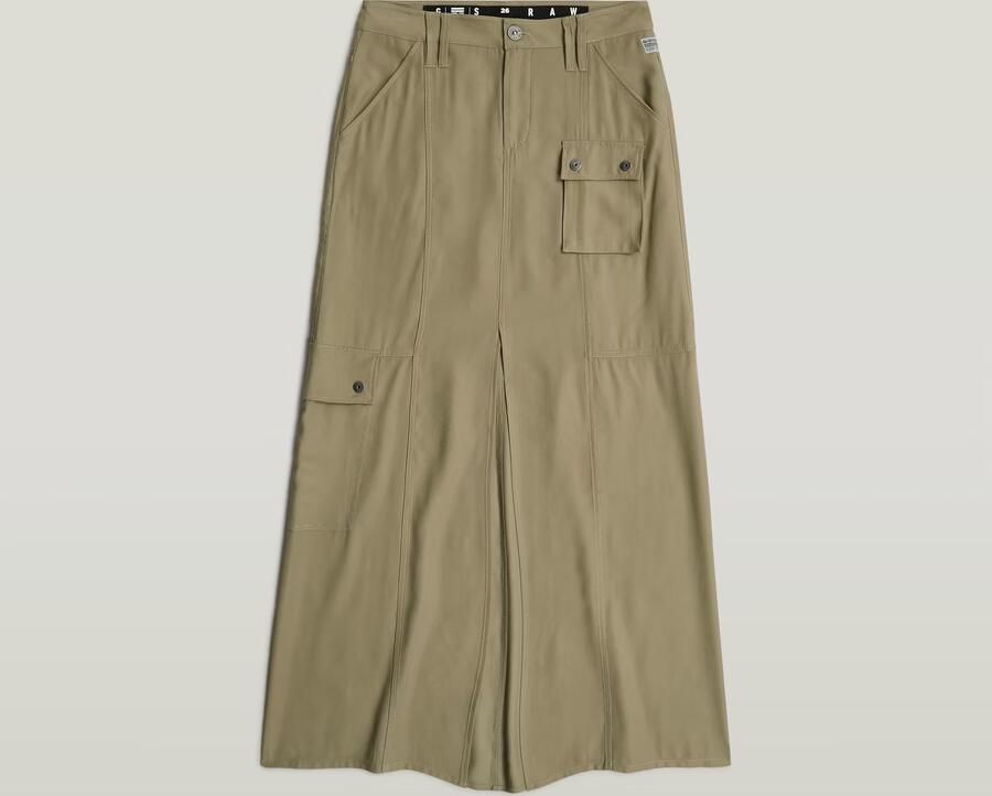 G-Star RAW Fluid Lange Rok Groen Dames - Foto 6