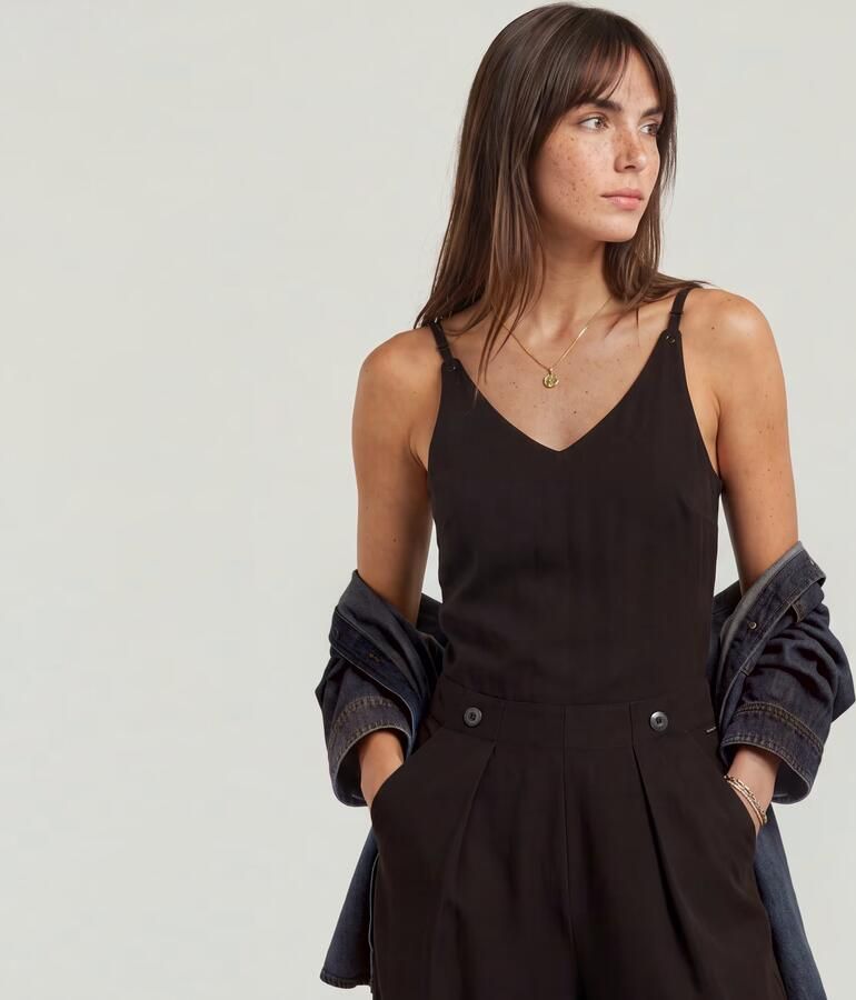 G-Star RAW Fluid Strap Jumpsuit Zwart Dames - Foto 7