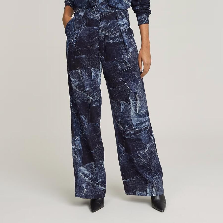 G-Star RAW Fluid Wide Leg Broek Meerkleurig Dames - Foto 7