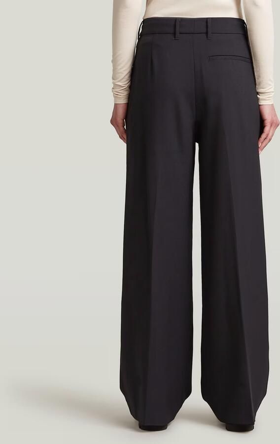 G-Star RAW Fluid Wide Leg Broek Zwart Dames - Foto 5