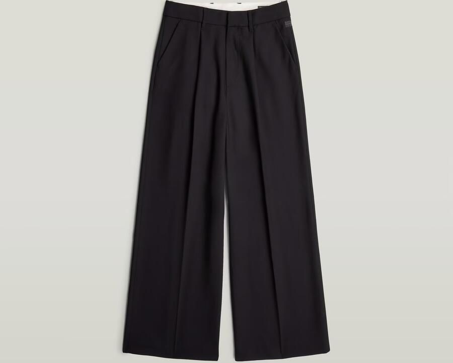 G-Star RAW Fluid Wide Leg Broek Zwart Dames - Foto 4