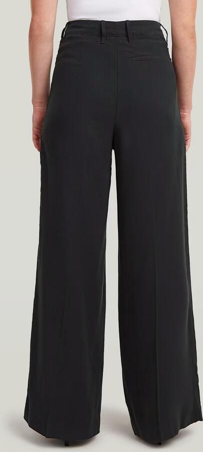 G-Star RAW Fluid Wide Leg Broek Zwart Dames - Foto 6