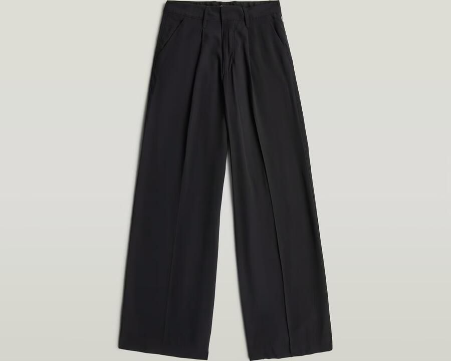 G-Star RAW Fluid Wide Leg Broek Zwart Dames - Foto 3