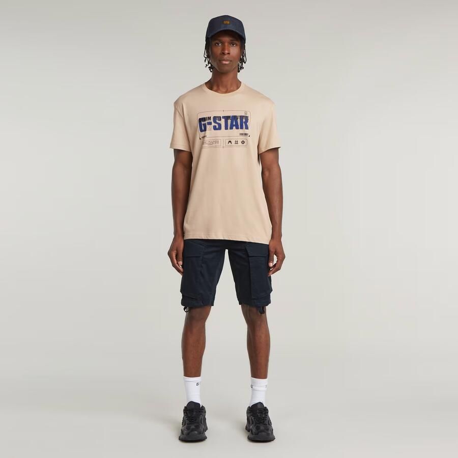 G-Star RAW Flyer Graphic T-Shirt Beige Heren - Foto 4