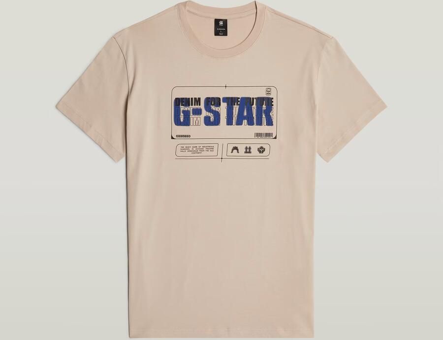 G-Star RAW Flyer Graphic T-Shirt Beige Heren - Foto 8
