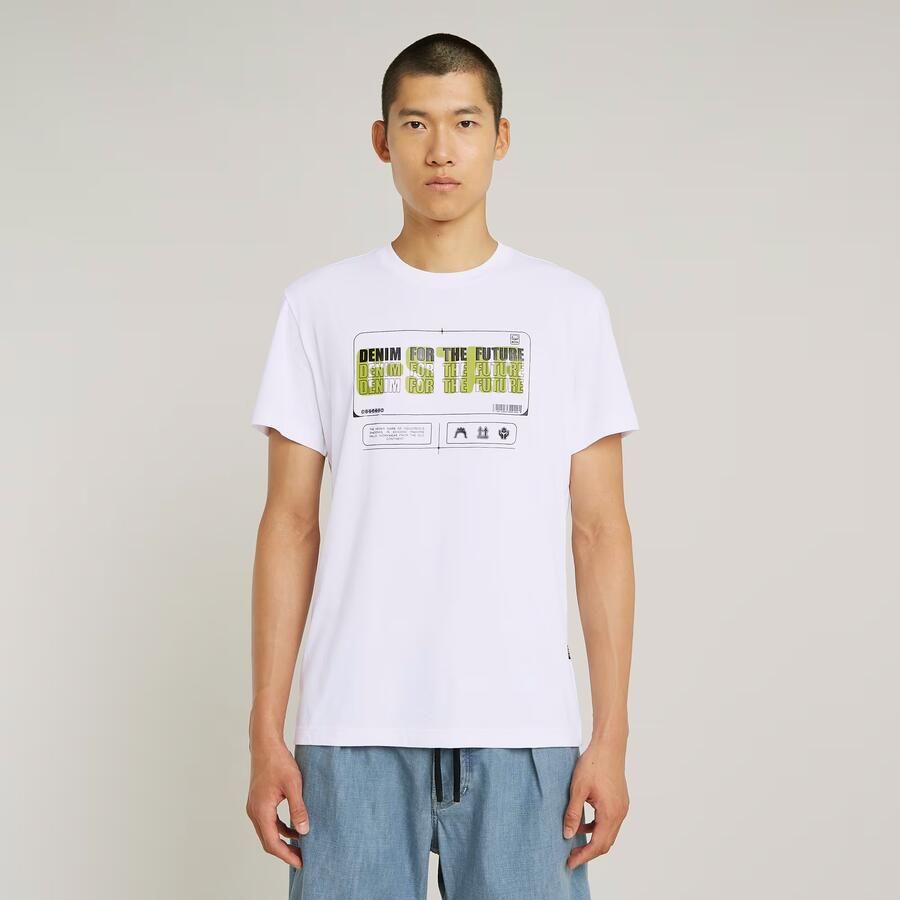 G-Star RAW Flyer Graphic T-Shirt Wit Heren - Foto 7