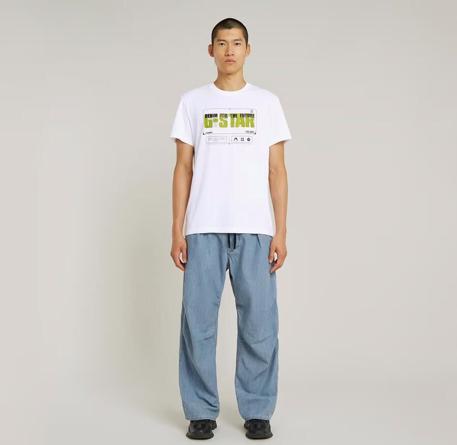 G-Star RAW Flyer Graphic T-Shirt Wit Heren - Foto 5