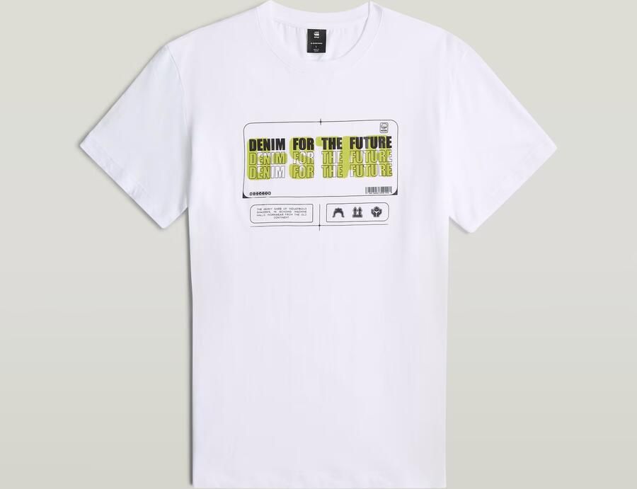 G-Star RAW Flyer Graphic T-Shirt Wit Heren - Foto 6
