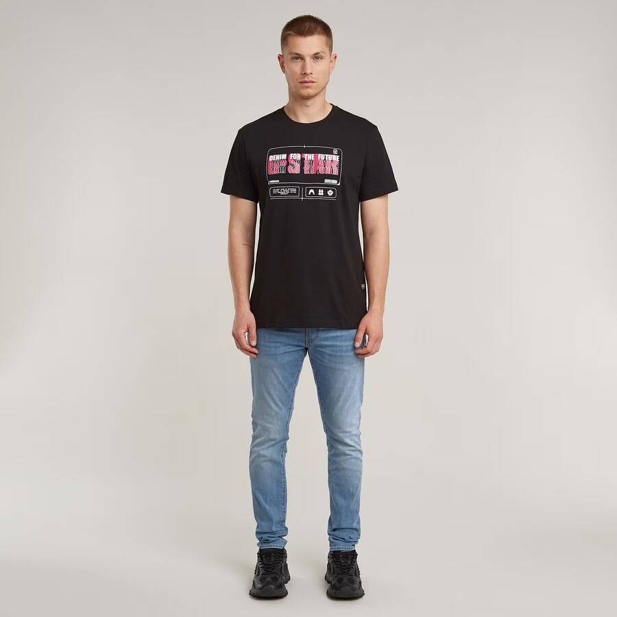 G-Star RAW Flyer Graphic T-Shirt Zwart Heren - Foto 2