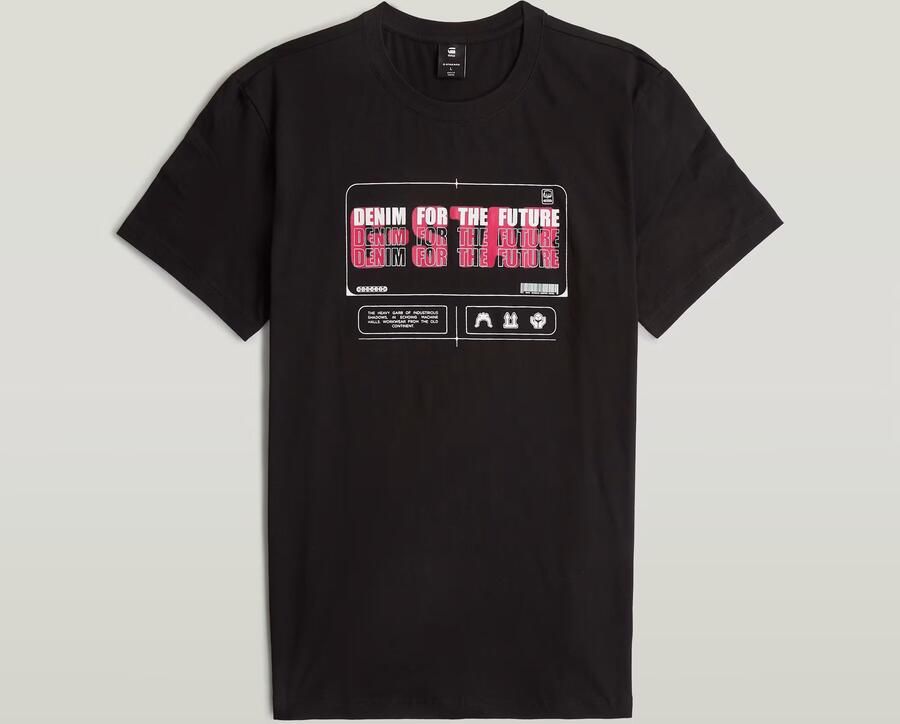 G-Star RAW Flyer Graphic T-Shirt Zwart Heren - Foto 6