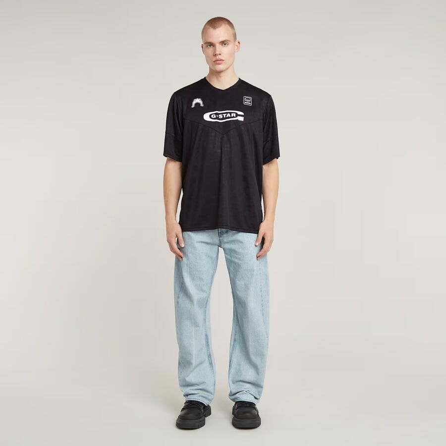 G-Star Raw Tricot met label- en motiefprint model 'Football'