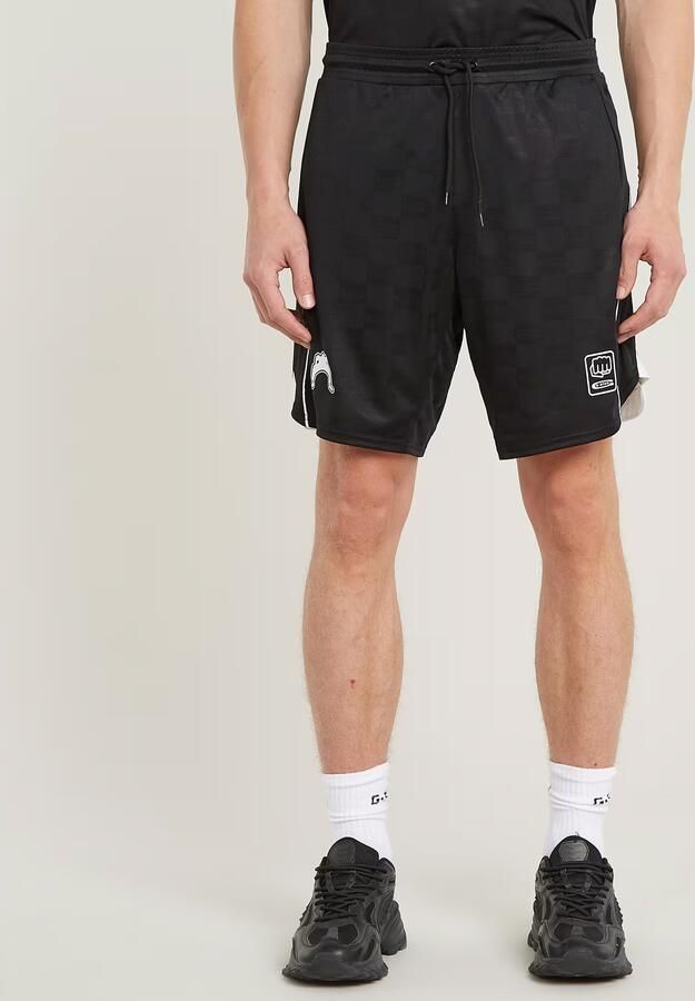 G-Star Raw Relaxed fit korte broek met motief- en labelprint model 'Football' - Foto 7