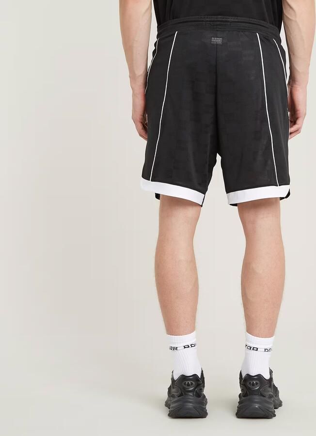 G-Star Raw Relaxed fit korte broek met motief- en labelprint model 'Football' - Foto 5