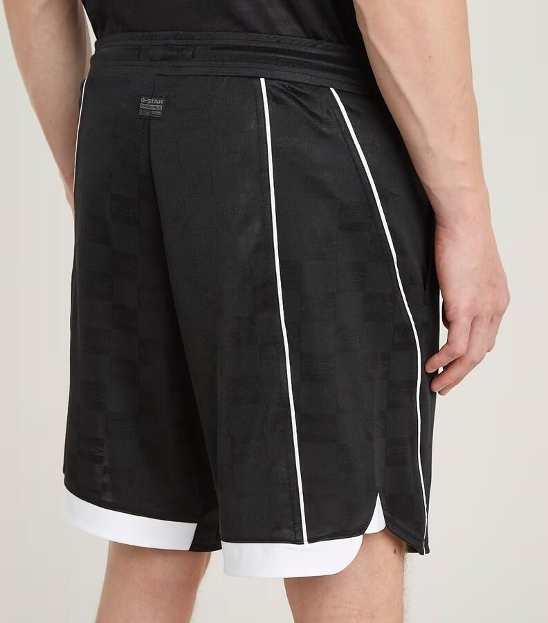 G-Star Raw Relaxed fit korte broek met motief- en labelprint model 'Football' - Foto 3