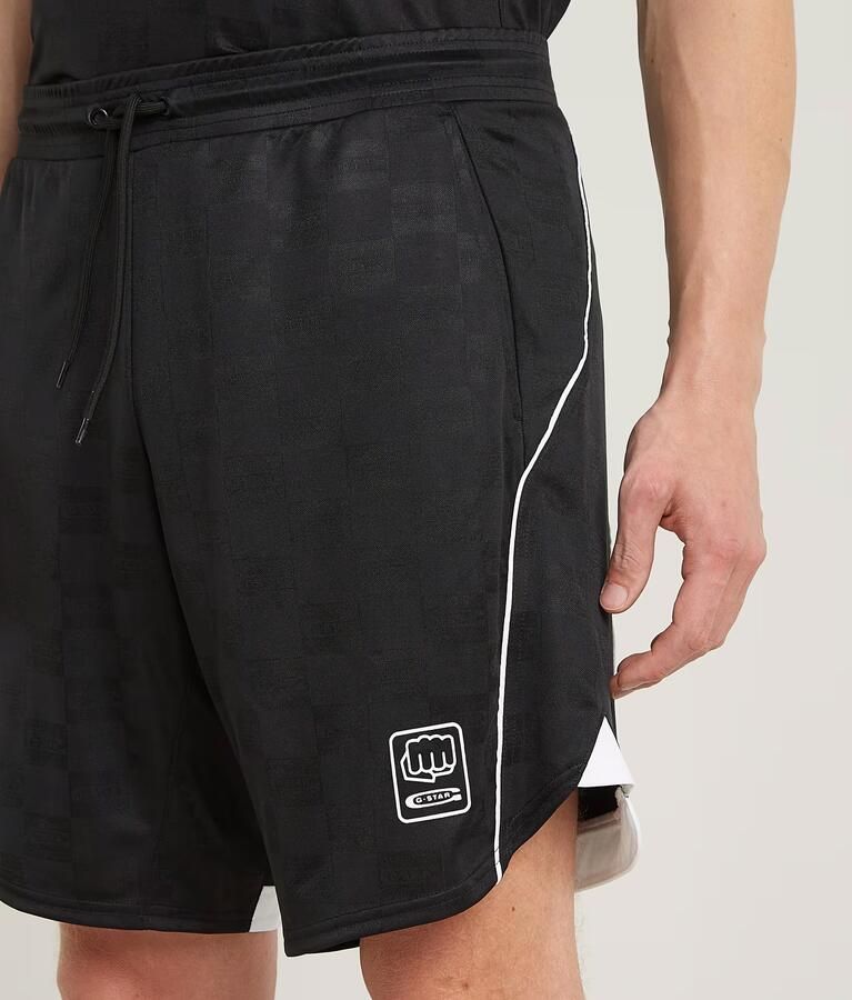 G-Star Raw Relaxed fit korte broek met motief- en labelprint model 'Football' - Foto 4