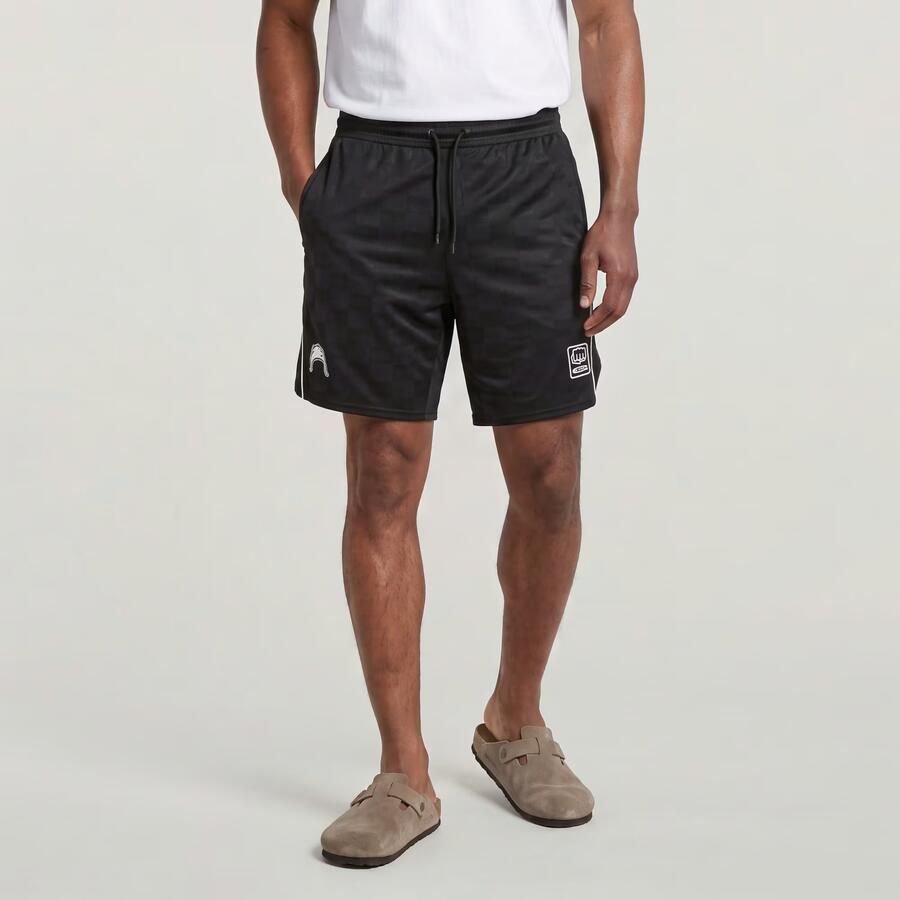 G-Star Raw Relaxed fit korte broek met motief- en labelprint model 'Football' - Foto 3
