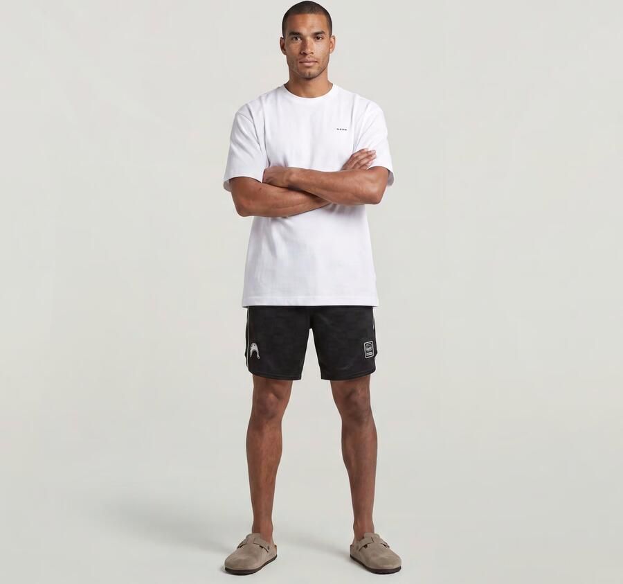 G-Star Raw Relaxed fit korte broek met motief- en labelprint model 'Football' - Foto 6