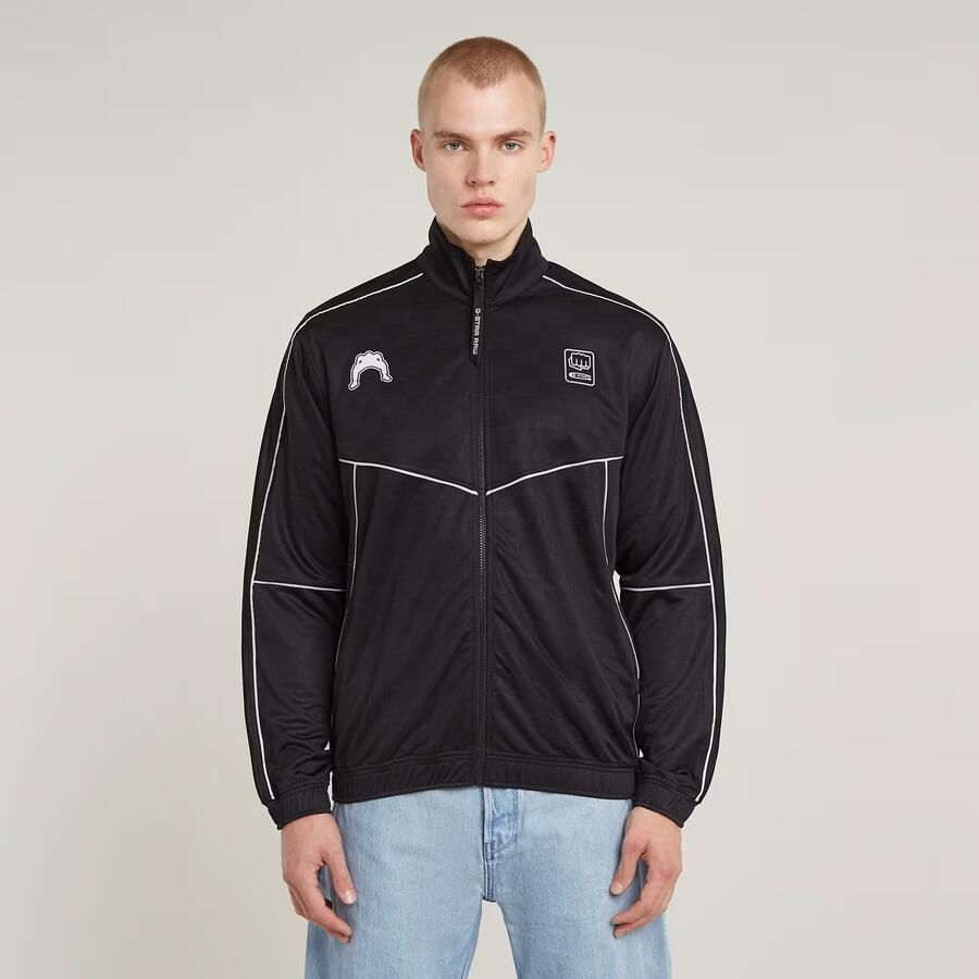 G-Star RAW Football Track Top Zip Thru Zwart Heren - Foto 6