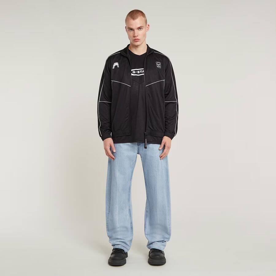 G-Star RAW Football Track Top Zip Thru Zwart Heren
