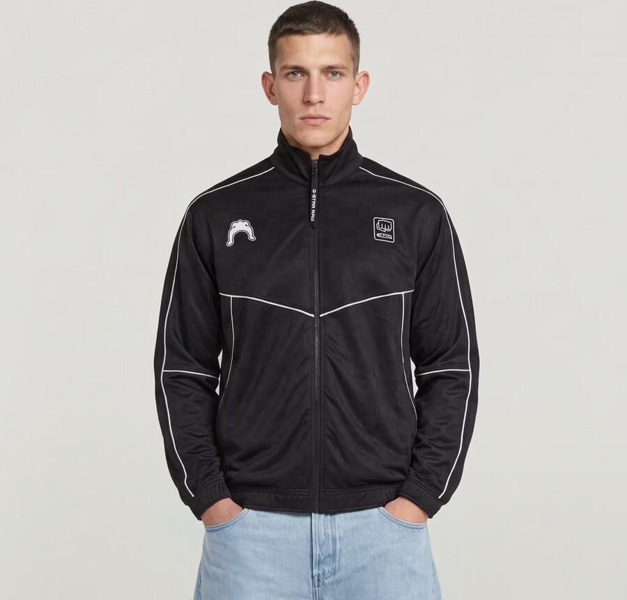 G-Star RAW Football Track Top Zip Thru Zwart Heren - Foto 3