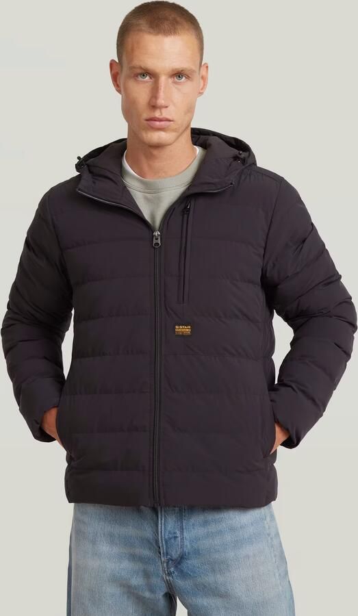 G-Star Raw Gewatteerd jack met borstzak en labeldetail model 'Foundation' - Foto 4