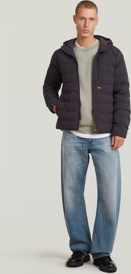 G-Star Raw Gewatteerd jack met borstzak en labeldetail model 'Foundation' - Foto 9