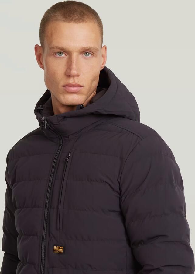 G-Star Raw Gewatteerd jack met borstzak en labeldetail model 'Foundation' - Foto 6