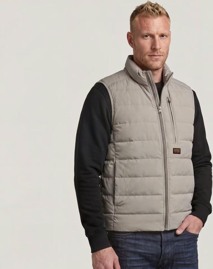 G-Star Raw Regular fit bodywarmer in Stiksels Model 'Foundation' - Foto 5